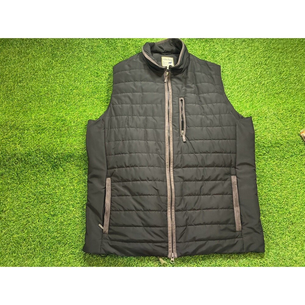 Southern Point Co. Men’s Black Quilted Full Zip Performance Vest Size Large Nice
